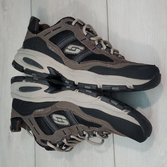 Skechers Mens Memory 51241 Foam Leather Running Sneakers shoes sz 8.5 - Picture 9 of 14